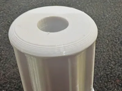 Volleyball antenna: lower part clamping mechanism.