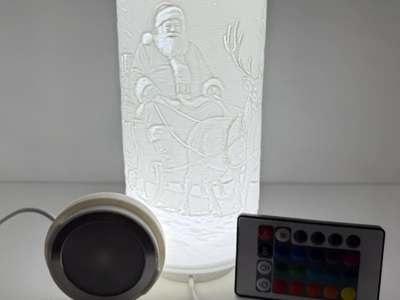 Christmas Lithophane with Led Lamp Kit