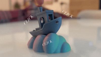 Puffin Benchy Fidget Clicker