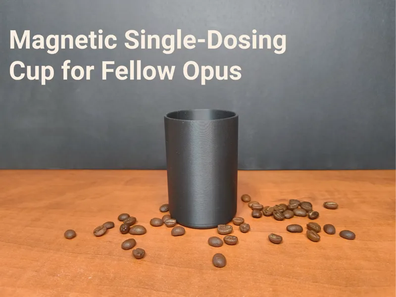 magnetic single dosing cup for fellow opus