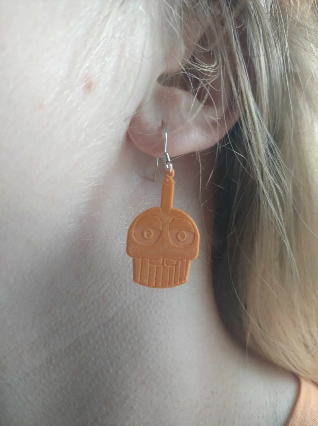 FNAF Cupcake earrings (With or without AMS) view 2