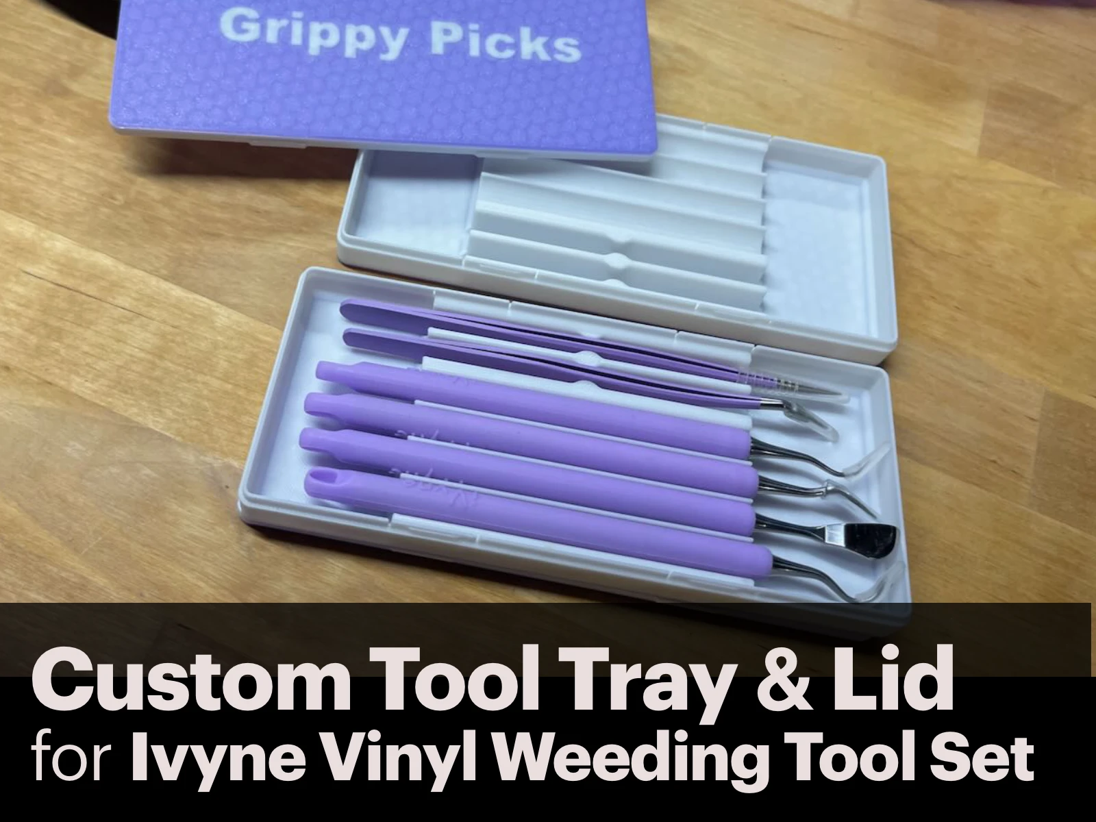 Storage box for picks & tweezers wedding tool set