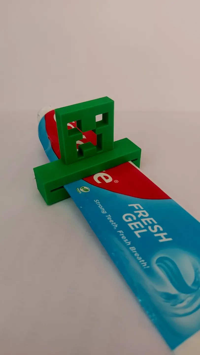 creeper Minecraft squeezer toothpaste - Free 3D Print Model - MakerWorld