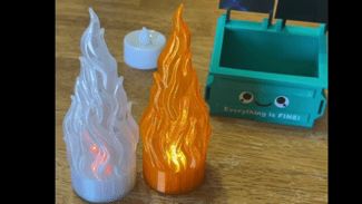 Everything is FINE! Dumpster Fire desk display