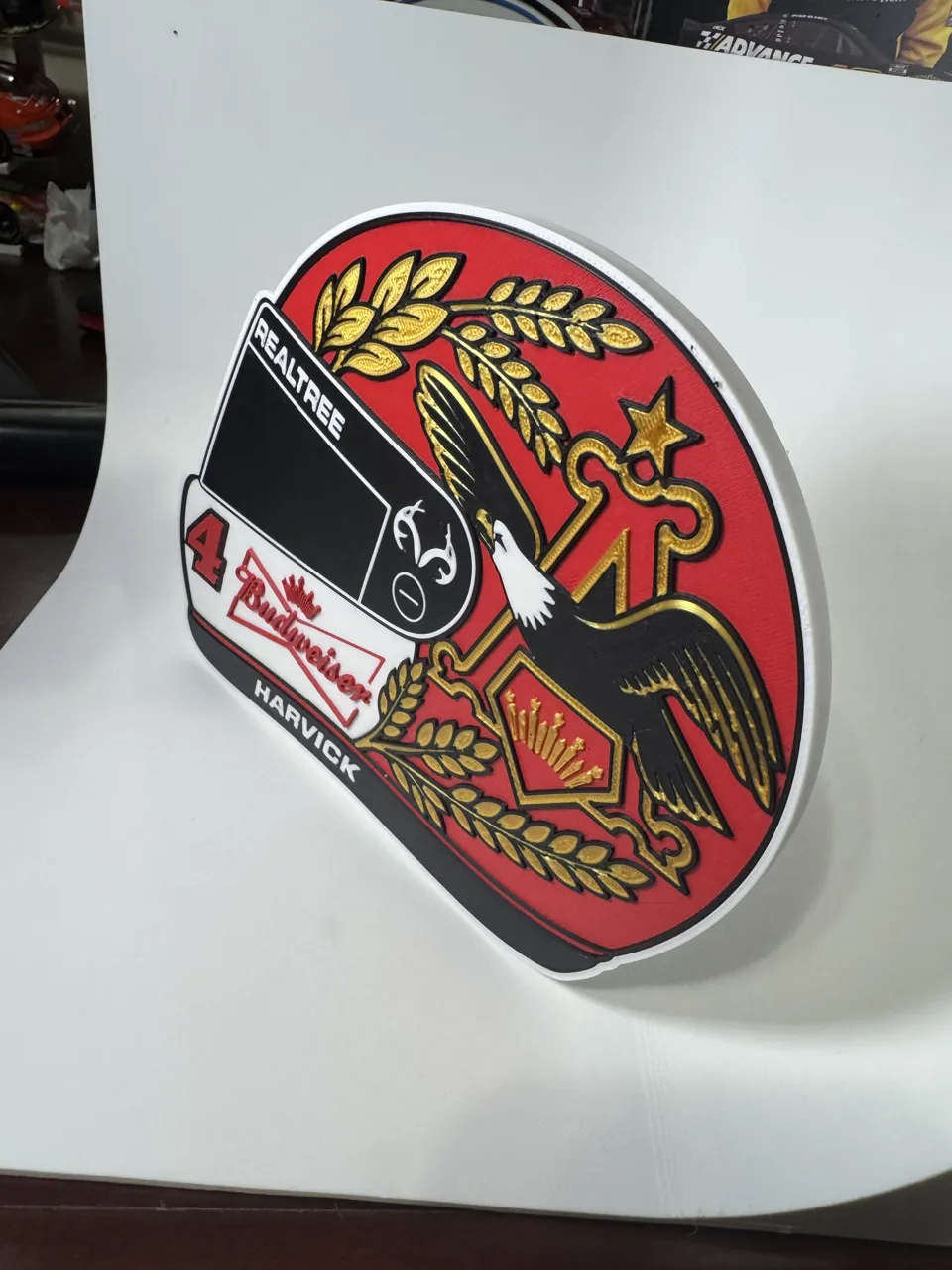 Kevin Harvick Budweiser Realtree 4 NASCAR Helmet view 4