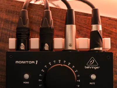 XLR Buddy - Cable Holder for Behringer MONITOR1