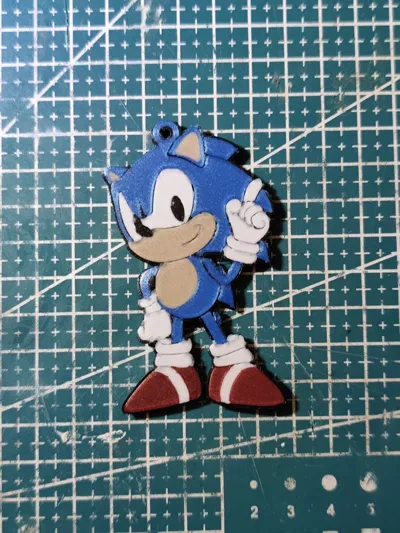 Multicolor Sonic Keychain