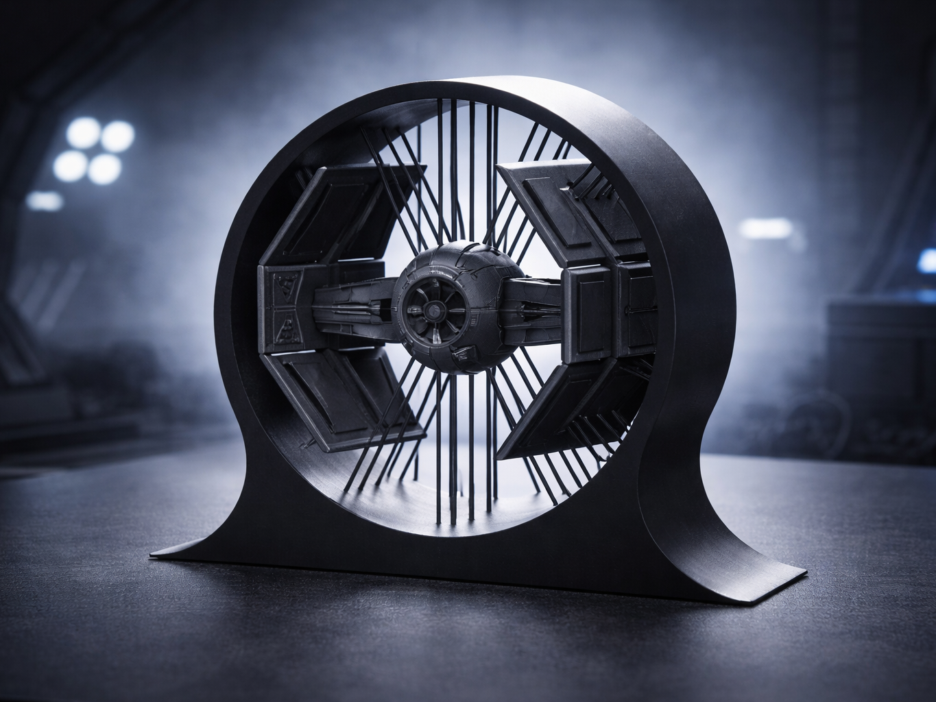 Mini Suspended Darth Vader Tie Fighter Stand