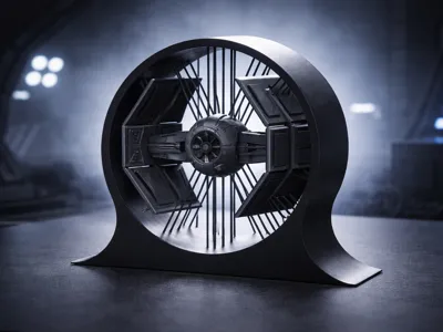 Mini Suspended Darth Vader Tie Fighter Stand