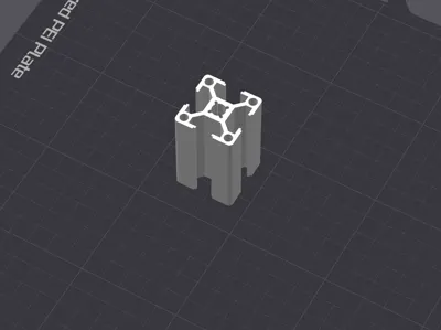 Aluminum 3030 profile model