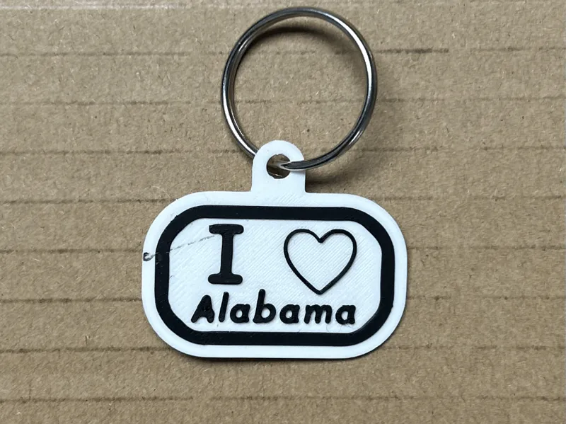 Alabama Keychain