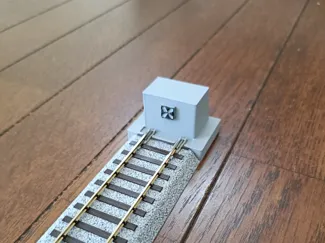 コンクリート車止め（KatoのHOユニトラック互換）