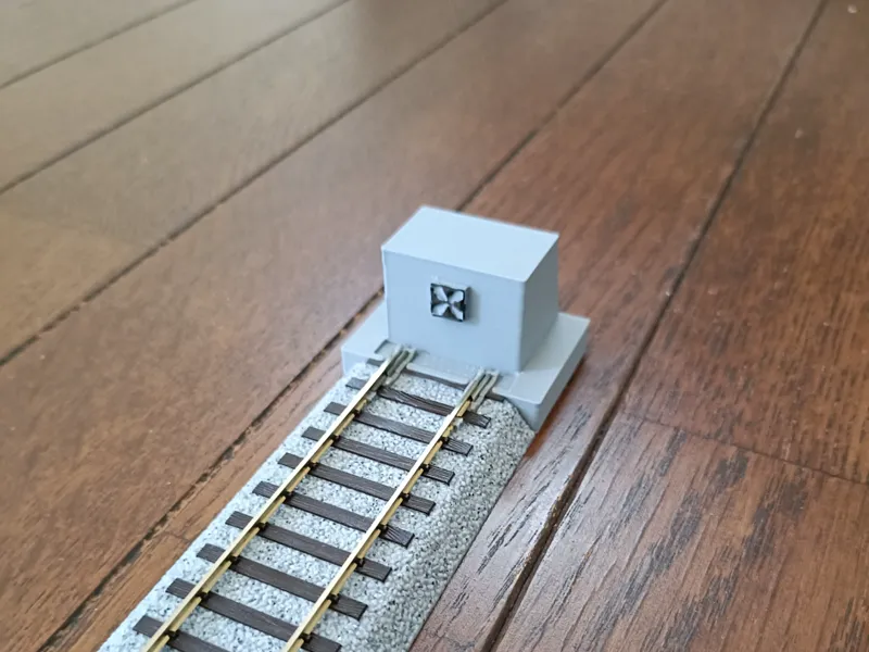 コンクリート車止め(KatoのHOユニトラック互換)