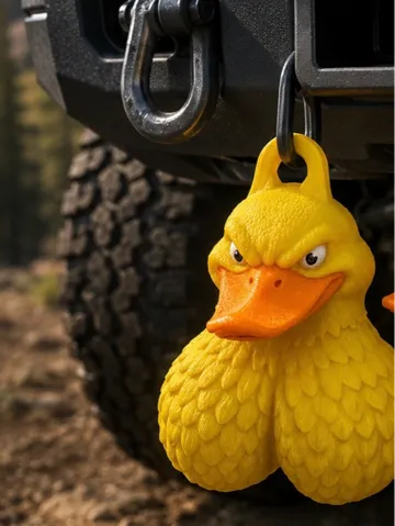Modelo para impresión 3D: Duck NutZ — “Mallard‑mean and ready to quack back" — vista de referencia 2