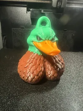 Modelo para impresión 3D: Duck NutZ — “Mallard‑mean and ready to quack back" — vista de referencia 4