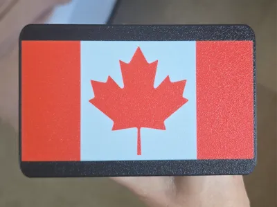 Canadian flag - Trailer Hitch cover
