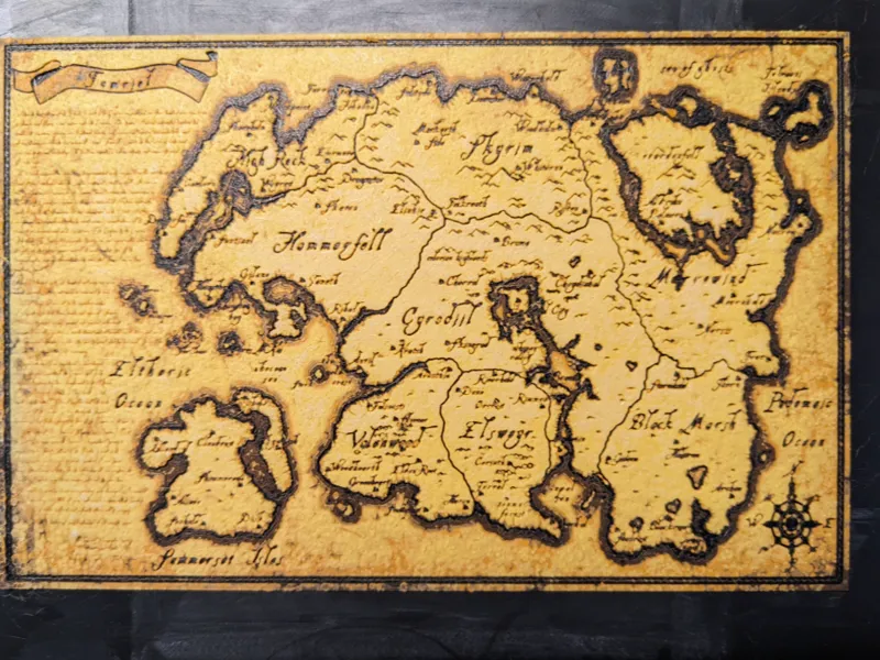 The Elder Scrolls Tamriel Map
