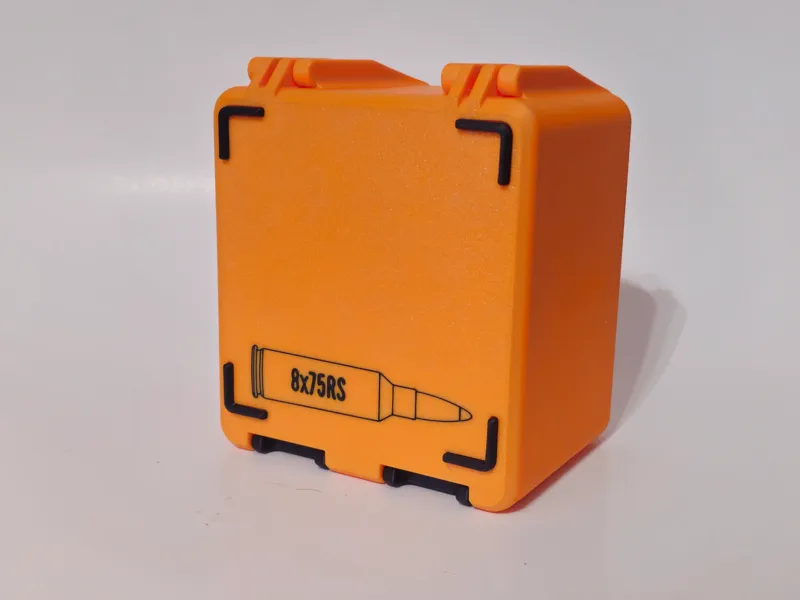 8x75 RS Ammo Box - 81 Round - Stackable