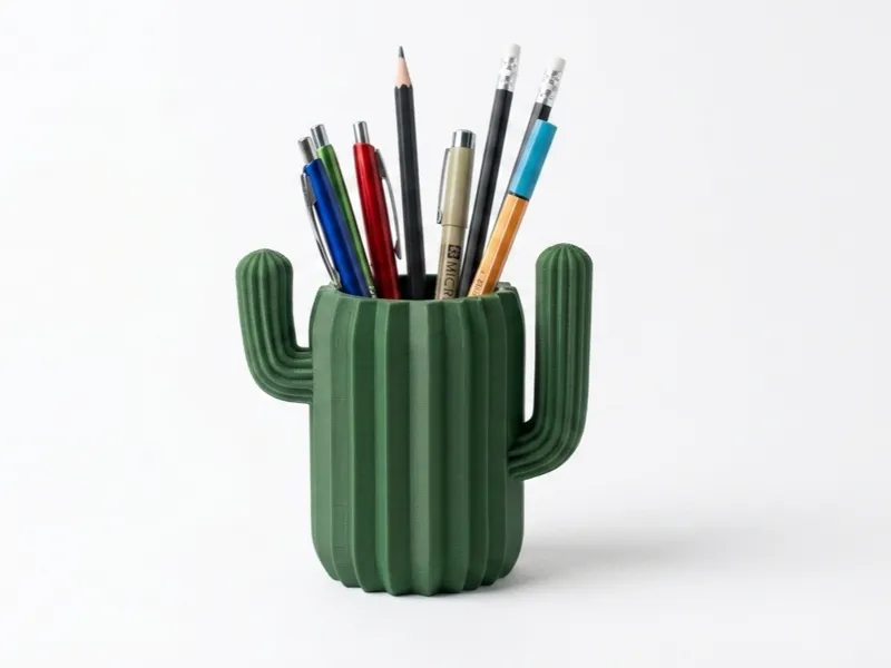 Portapenne da scrivania cactus