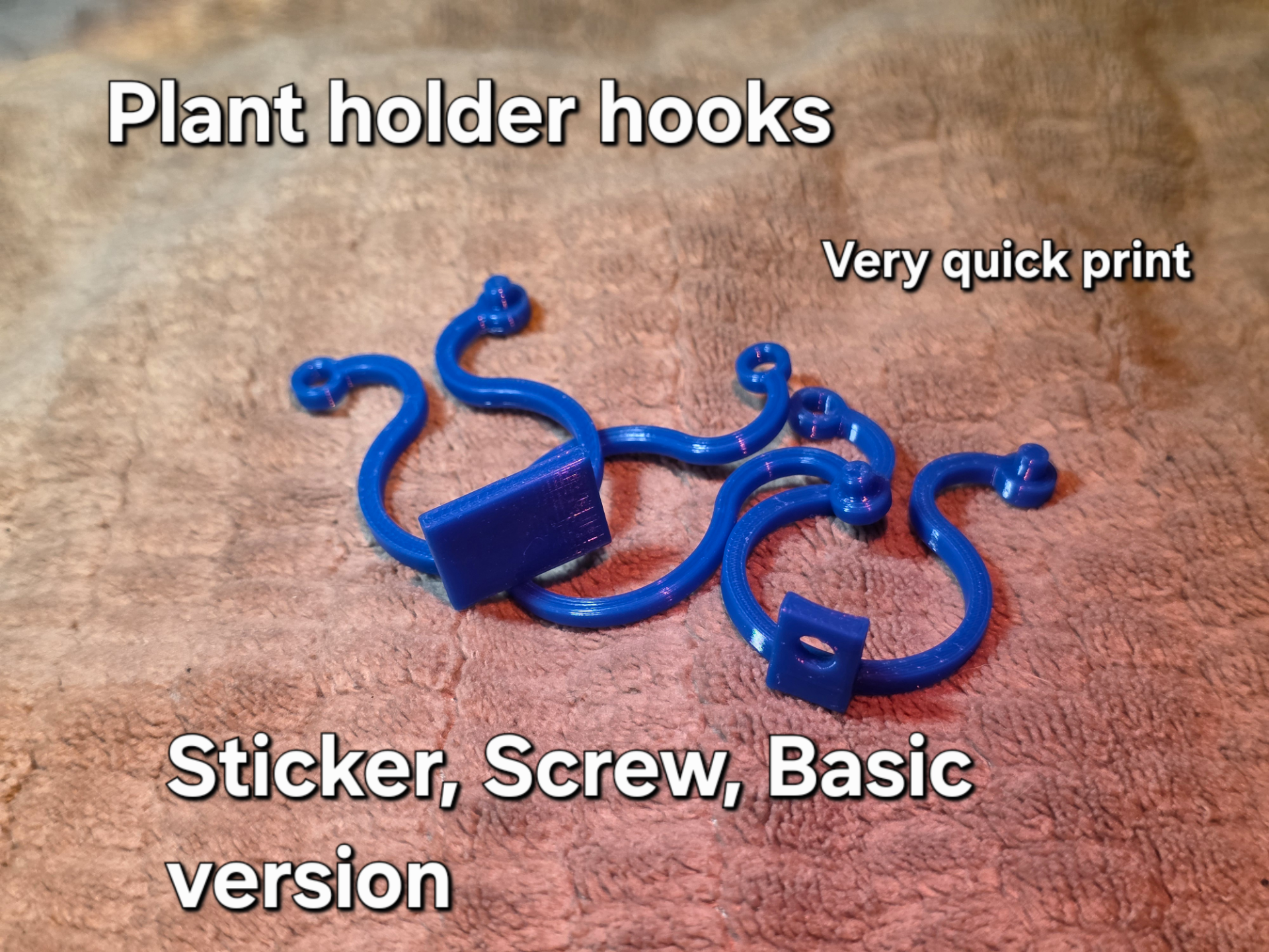 Fast-Print Instant Plant Hook Set - Multi-Version