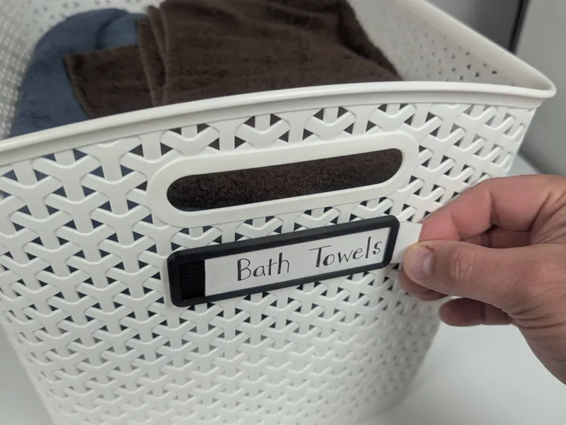 Label Holder, Target/Brightroom Y-Weave XL Basket