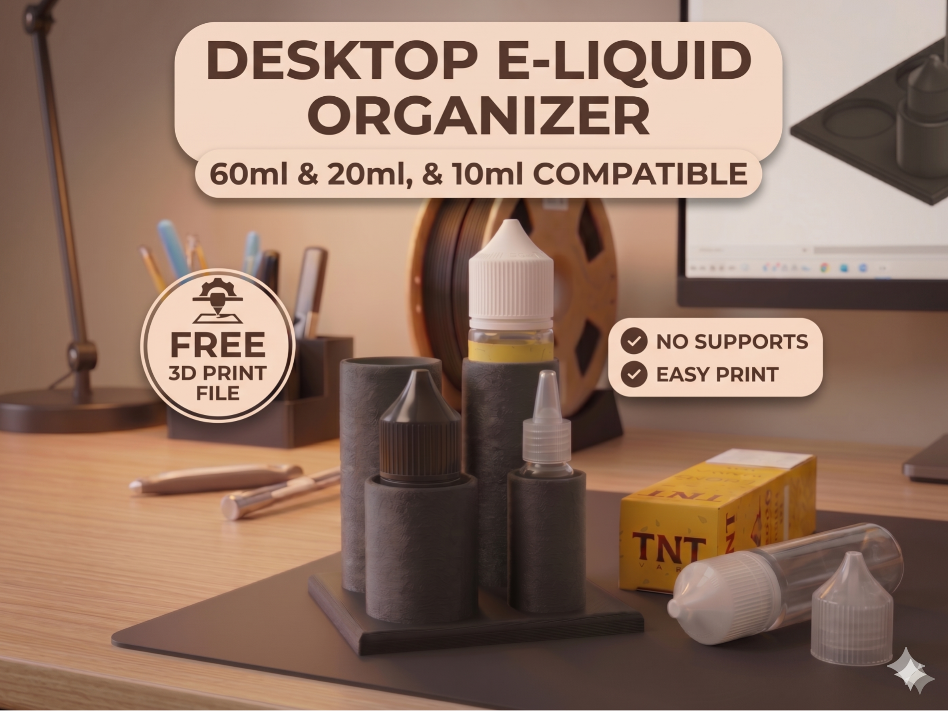 E-Liquid Organizer 2.0 – Clean Your Vape Station!