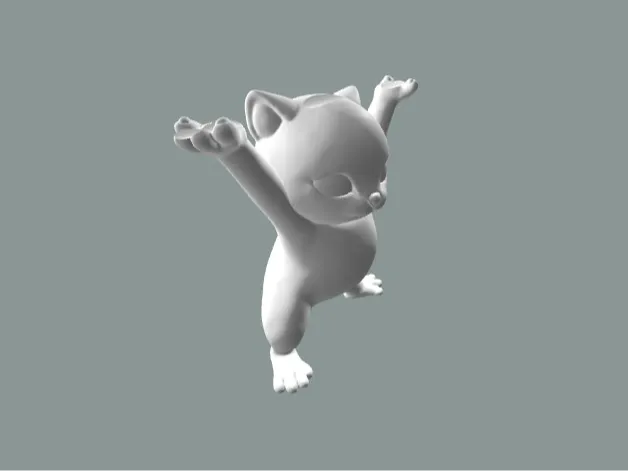 托举猫 妖娆猫 桌面摆件gpu支架 Enchanting cat GPU holder
