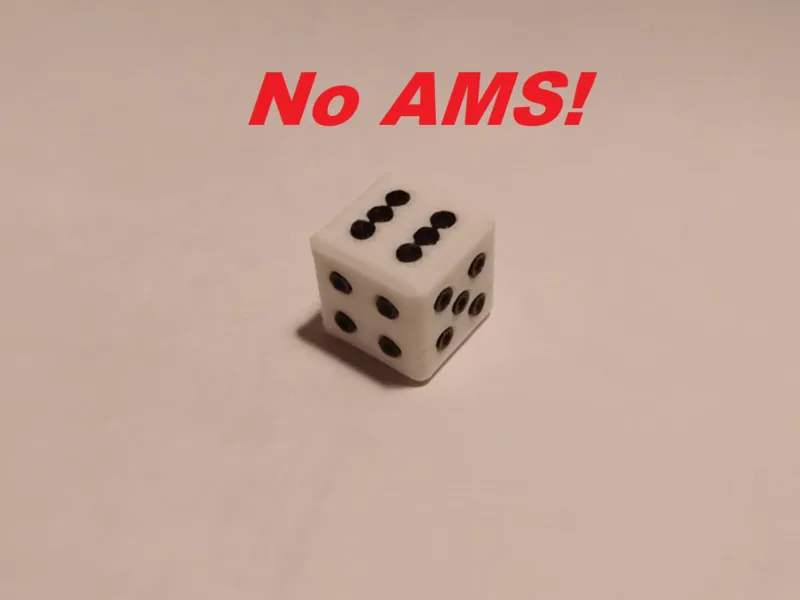6 sided die 2 multicolor (No AMS!)