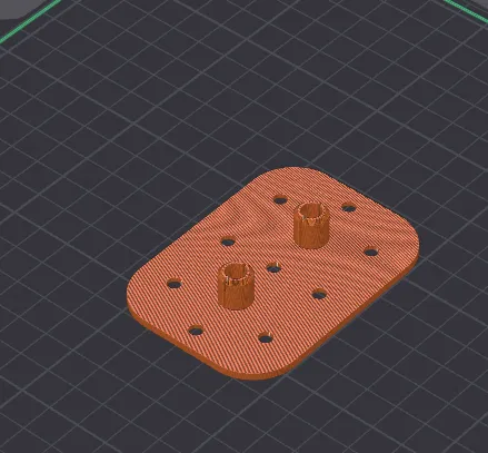 Plate for repairing furniture hinges from the body side