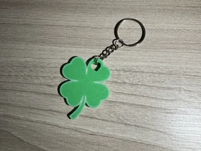 Four-Leaf Clover Keychain
