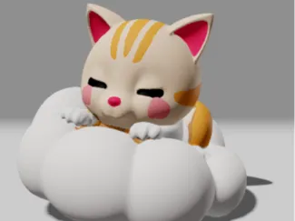CUTE CLOUD CAT