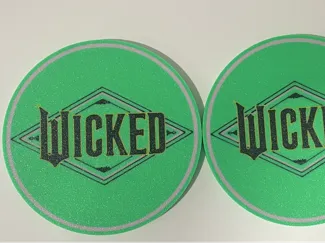 Wicked Coasters With Coaster Holder