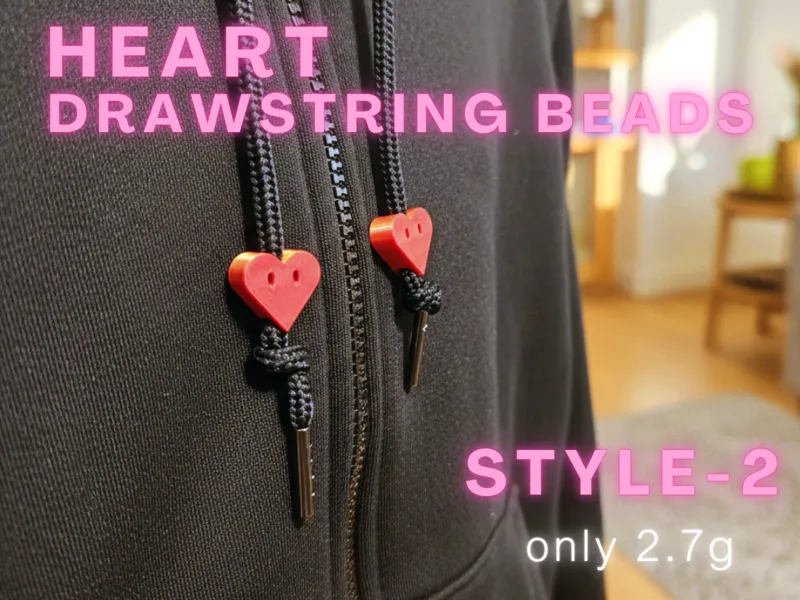 Heart Downstring Beads STYLE-2