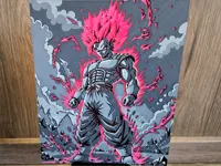 black white magenta 0.08mm layer, 1 walls, 100% infill