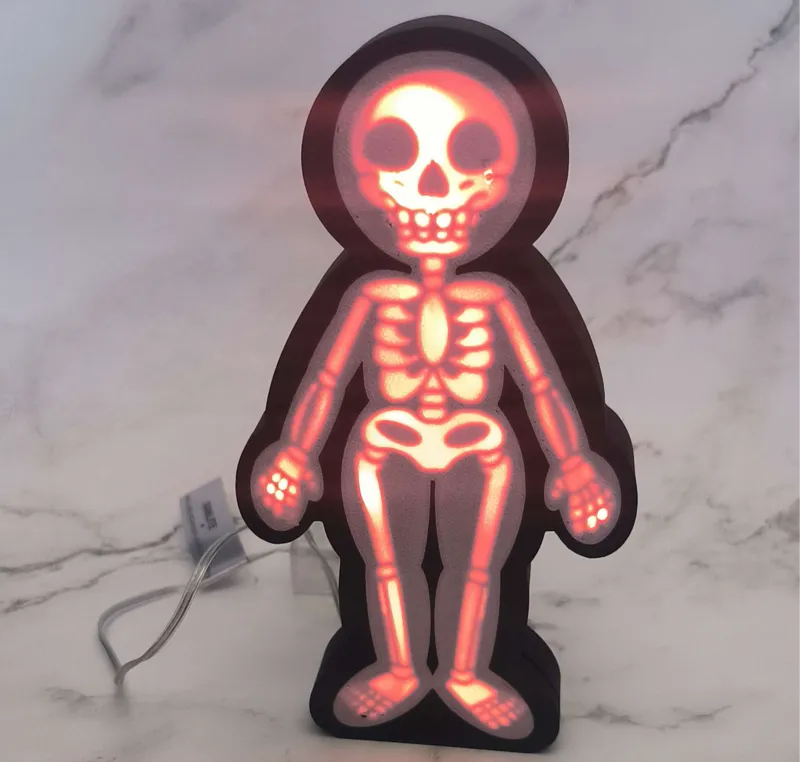 Human body with skeleton surprise LED Lamp
