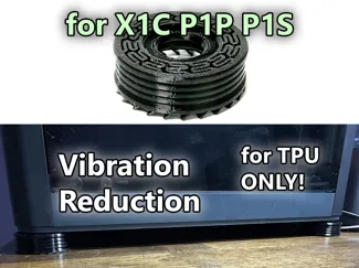 TPU X1C P1S P1P vibration reduction feet