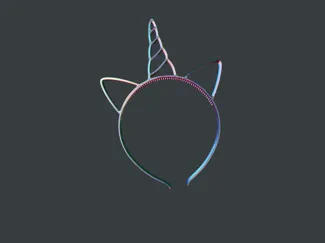 Diadema de unicornio(hecha con Ia )