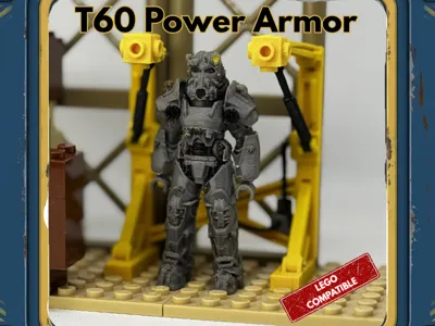 T60 Power Armor - Wasteland Bricks - Minifigure