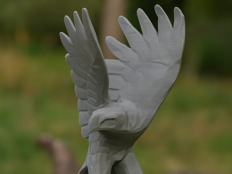Low-Poly Eagle Sculpture