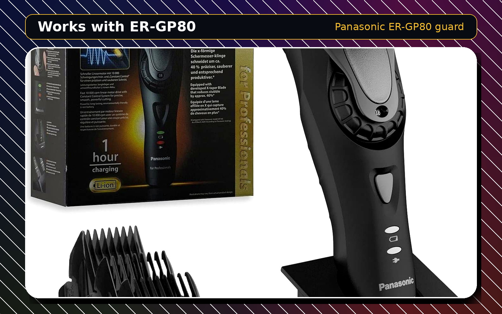 Panasonic ER-GP80 Guards 10/15/25/35mm/PARAMETRIC - Free 3D Print