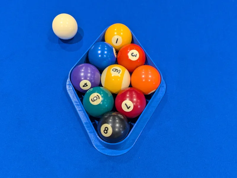 9 Ball Pool - for standard 2 inch ball size 50.8mm