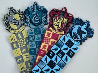 Harry Potter- Hogwarts House Bookmarks (HueForge)
