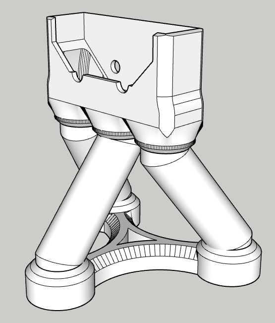 Miniatura 2 do modelo 3D 新云筛弹器底座