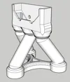 0.16mm layer, 2 walls, 15% infill 1.25L mineral water bottle (bottle body diameter 90mm)