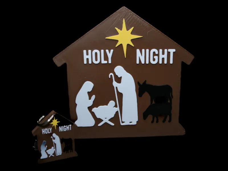 Holy Night Decor Wall Hang / Keychain - Ornament
