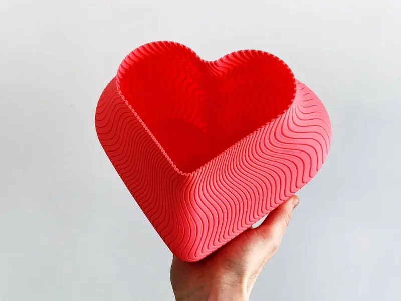 Plant pot in a heart shape