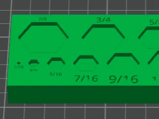 Hex Bolt Size Checker