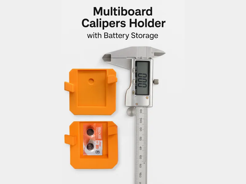 Multiboard - Calipers Holder with battery storage