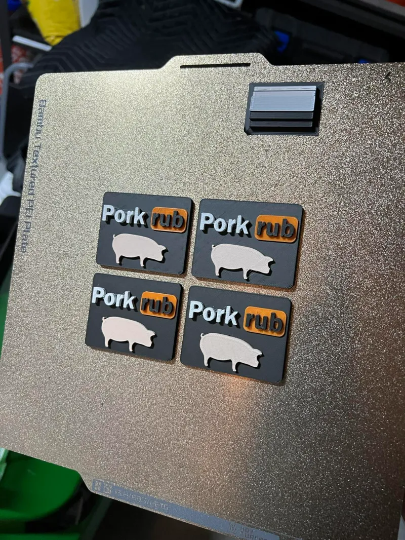 Pork Rub BBQ Magnet - 12x2mm Magnets