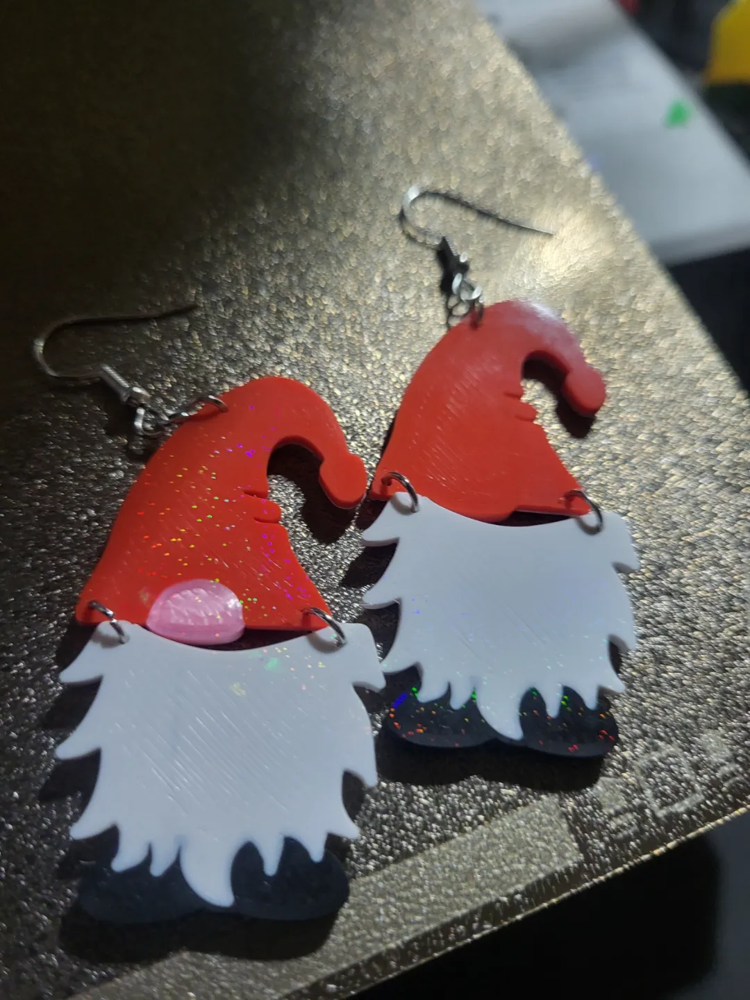 Gnome Earrings 2 piece Christmas view 4